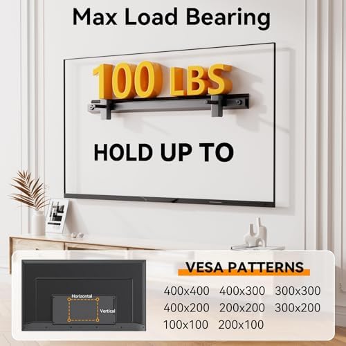 AENTGIU No Stud No Drill TV Wall Mount for 22 to 55 inch TVs up to 100 lbs