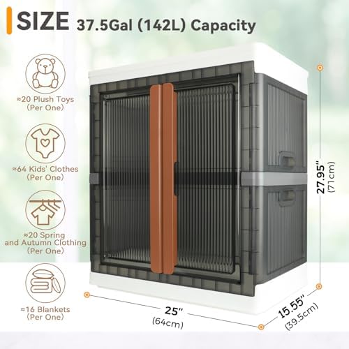 Wardrobe, Closet, Collapsible Storage Cabinet with Large Capacity