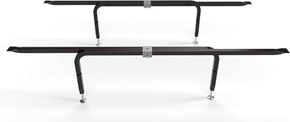 Bed Slats Center Support System | Adjustable Length & Height Tubular Steel with 4 Legs | Fits Full, Queen, King & California King Bed Frames