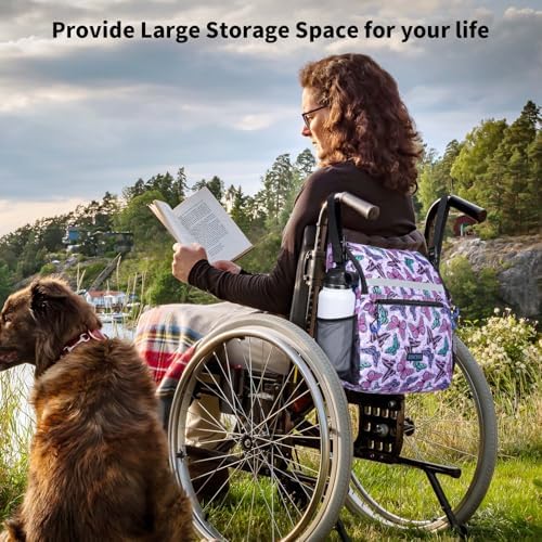 Wheelchair Bags to Hang on Back, Wheel Chair Accessories Storage Bag