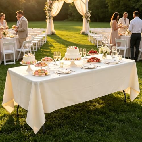 Folding Table 6ft, Heavy Duty Portable 6 Foot Foldable Table Plastic Large Folding Table Indoor Outdoor for Camping, Picnic, Wedding and Party, Black