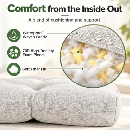 Waterproof Outdoor/Indoor Bench Cushion, 42 x 16 x 4 Inch