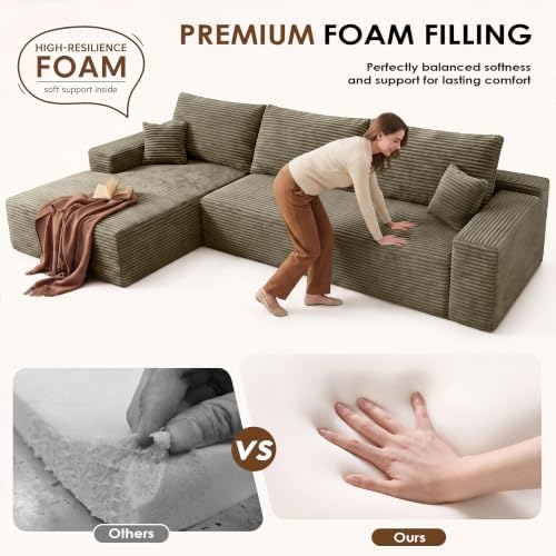 Boneless Couch, L Shaped Cloud Couch Sofa