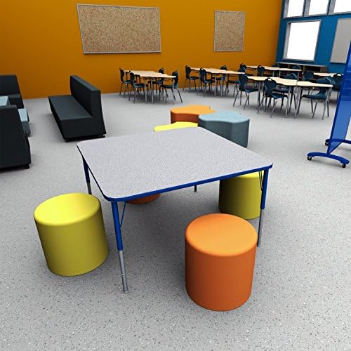 Adjustable Height Classroom Activity Table for Kids & Adults, Square Activity Table for School and Home