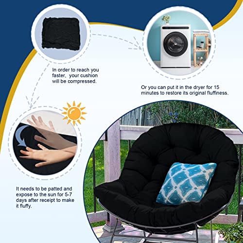 Egg Chair Cushion, Soft U-Shaped Cushions for Swing Basket Chair