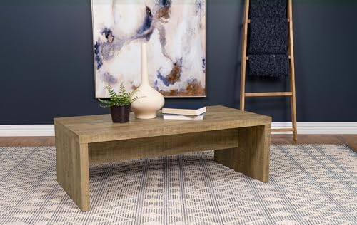 Coaster Lynette Rectangular Rustic Farmhouse Coffee Table Mango 704128