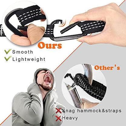 Camping Hammock, Super Lightweight Portable Parachute Hammock with Two Tree Straps Single or Double Nylon Travel Tree Hammocks for Camping Backpacking Hiking