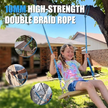 2 Pack Tree Swing Straps with Stainless Steel Carabiner