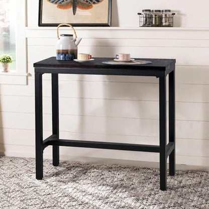 Vintage Rectangle Bar Table 41.3inch Height Narrow Pub Desk Farmhouse Display Stand in Hallway Industrial Breakfast Table for Kitchen Living Room