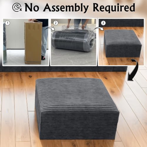 Boneless Couch Modular Sectional Sofa Cloud Corduroy Couch
