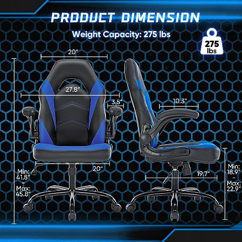 OLIXIS Computer Gaming Chair, Video Gamer Chairs, Comfy Lumbar Support