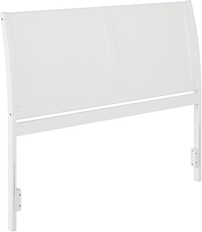 AFI, Portland Queen Sleigh Solid Wood Panel Headboard, White