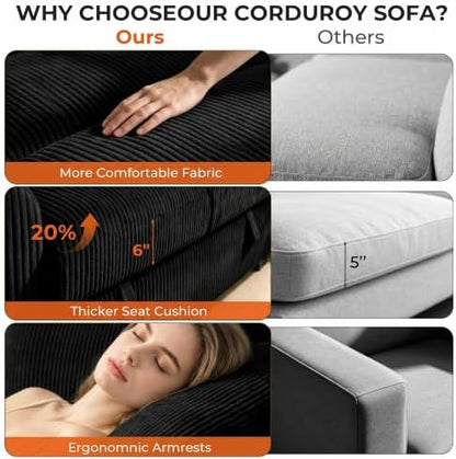Modular Sectional Sleeper Sofa with Pull Out Bed, U Shaped Couch