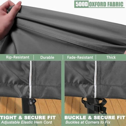 Patio Furniture Covers, Grey, 32"L x 30"W x 30"H