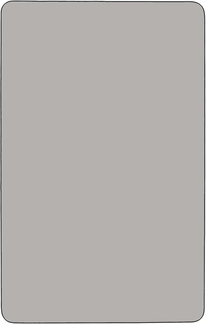 Flash Furniture 30''W x 72''L Rectangular Grey HP Laminate Activity Table - Standard Height Adjustable Legs