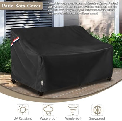 Outdoor Couch Cover Waterproof, 60" W x 35" D x 35" H
