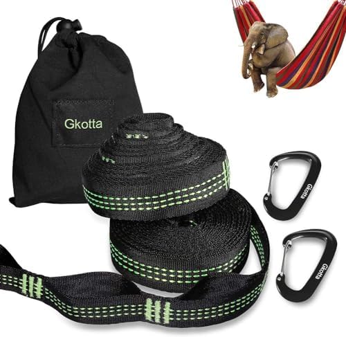 Hammock Straps for Trees Heavy Duty Long Extender Hammock Webbing Ropes Kit