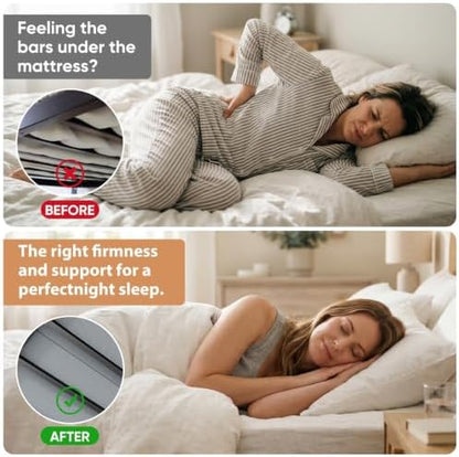 Bunkie Board Twin Size (38x75") - Heavy Duty Low Profile Bed Board for Mattress Support, Stops Sagging on Platform Beds & Sleeper Sofas - Breathable, Noise Minimizing & Moisture Resistant Foundation