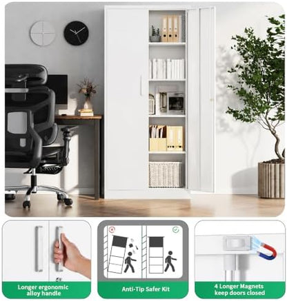 Metal Garage Storage Cabinet, Durable Metal Storage Solution