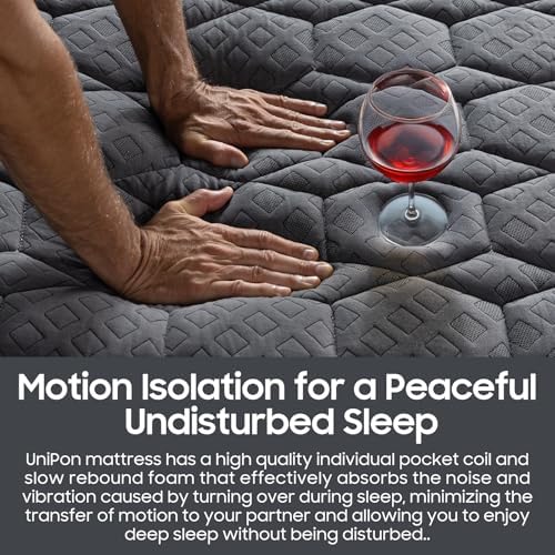 Firm Queen Mattress 12 inch for Pain and Pressure Relief, Cooling Hybrid Mattress with Extra Back and Lumbar Hip Support, Pressure and Back Pain Relief,365 Nights Trial