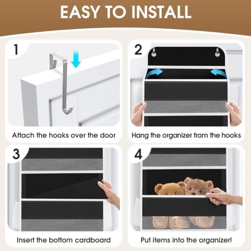 1Pack Over The Door Organizer Large Capacity Hanging Storage Room Organizer
