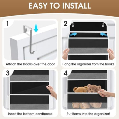 1Pack Over The Door Organizer Large Capacity Hanging Storage Room Organizer