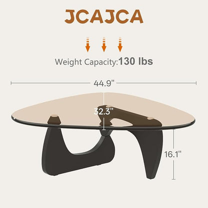 Coffee Table for Living Room Mid Century Modern Center Small Table, Black Brown(45 Inch)