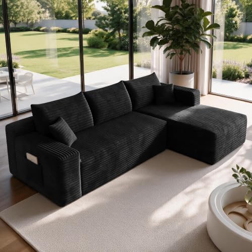 U Shaped Boneless Sectional Sofa Right Facing Cloud Couches