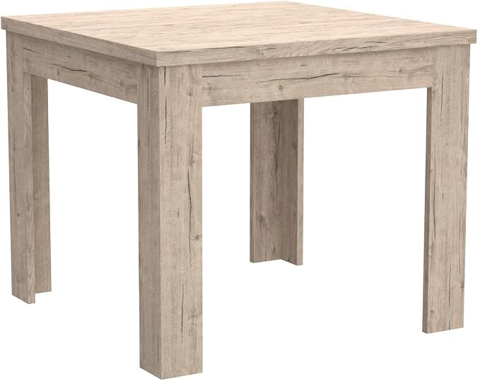 Mobili Fiver, Square extendable Dining Table, Eldorado, 35.4(70.9) x35.4 in, Oak, for 4-8 People, Expandable Dining Table for Kitchen, Italian Furniture