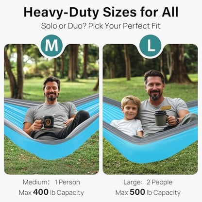Kootek Camping Hammock 400lbs Capacity Outdoor Camping Essentials, Single