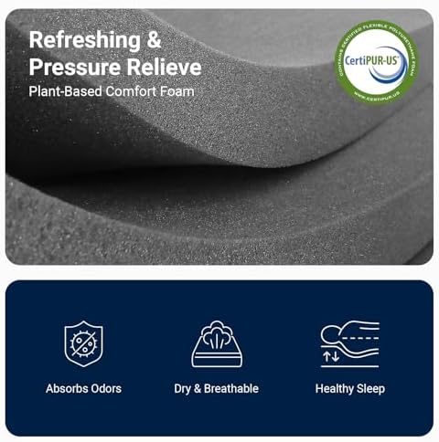 Avenco Twin Mattress, 6 Inch Twin Size Mattress, Gel Memory Foam Mattresses for Cooling Night Sleep & Pressure Relief, Colchones Fiberglass Free CertiPUR-US Certified