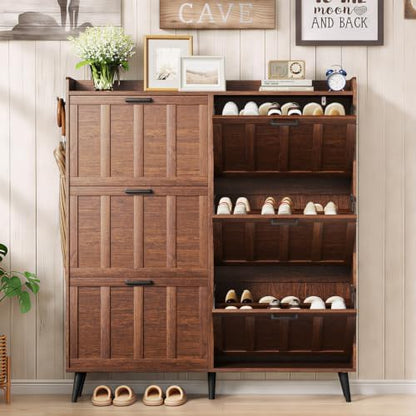 ChooChoo Shoe Storage Cabinet with 6 Flip Drawers