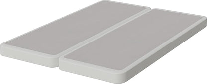 Zutan, Box Spring Bed Base Full Size, 4-Inch Wood Mattress Foundation – Amish Made in USA – Quiet Noise Free, 2-Pieces Under Mattress-Support BoxSpring, Fully Assembled, White