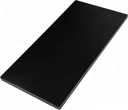 QLLY One-Piece Wood Tabletop, Replacement Board Desktop, Universal Countertop for Table and Workstation (Black, 47.2x23.6 inch)