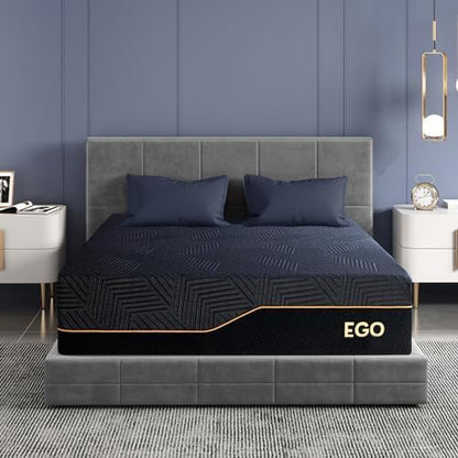 EGOHOME Cal King 14 " Memory Foam Mattress for Back Pain Relief Medium Firm