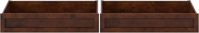 AFI, Mid-Century Modern Under Bed Storage Drawers, Queen/King/Twin XL, Walnut