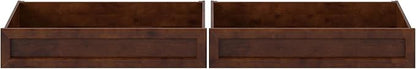 AFI, Mid-Century Modern Under Bed Storage Drawers, Queen/King/Twin XL, Walnut