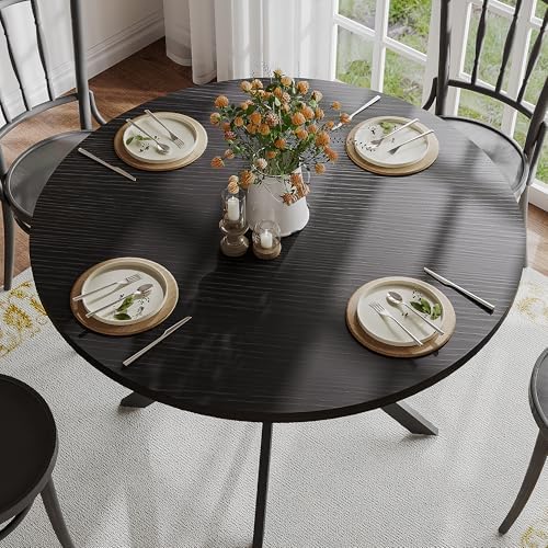 ChooChoo 47.2 Inch Round Dining Table for 4