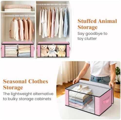 35L Closet Organizers, Foldable Under Bed Storage Containers