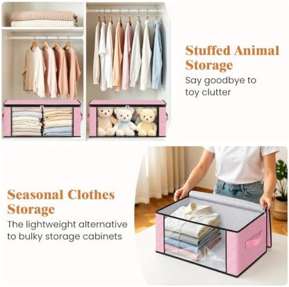 35L Closet Organizers, Foldable Under Bed Storage Containers