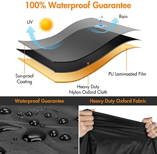 WLEAFJ Outdoor Chair Covers Waterproof, 30" W x 37" D x 31" H, 2 Pack