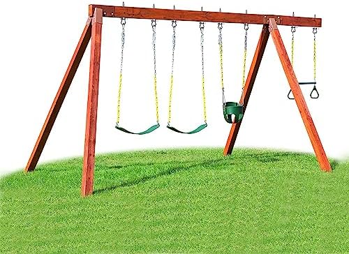 BeneLabel Heavy Duty Swing Hangers with Bearings - Set of 4 Stainless Steel 304 Hardware for Wood & Metal Beams - Ideal for Hanging Hammocks, Yoga Swings, Porch Swing - 1500LB Capacity - 7" x M2/5"