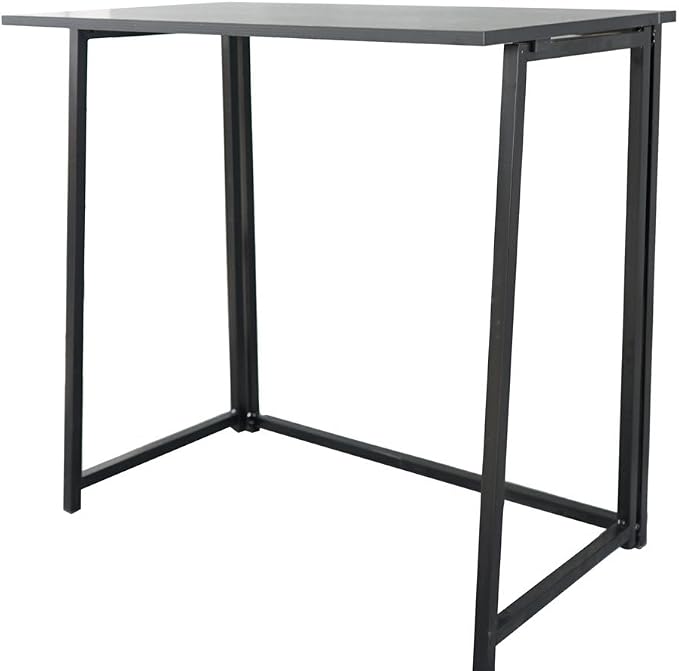 Ochine Modern 32" Folding Computer Desk, Space Saving Collapsible Desk for Home Office, Simple Laptop Writing Table for Working, Gaming Desk, 15mm Wood Material, 31.5 x 17.72 x 29.33 inches