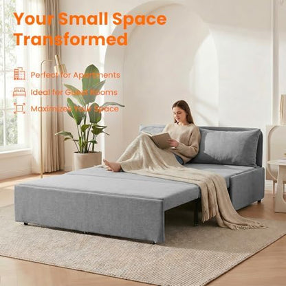 ijuicy Queen Size Pull Out Sofa Bed,3 in 1 Sleeper Sofa