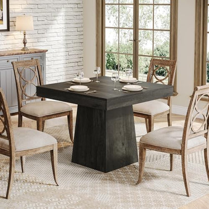 Tribesigns Square Dining Table for 4, 31.5" Farmhouse Small Kitchen Table