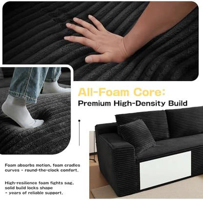Boneless Couch, L Shaped Cloud Couch Sofa