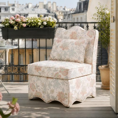 Floral Accent Chairs Set of 2, French-Inspired Lounge Chair