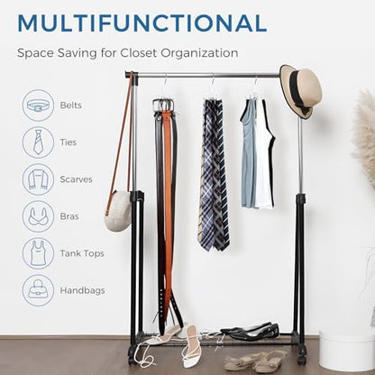 Belt Rack Hanger, Belt Hanger Organizer for Closet 360° Rotatable