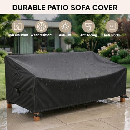 BALEINE Patio Furniture Covers Waterproof, Heavy Duty Outdoor Sofa Cover