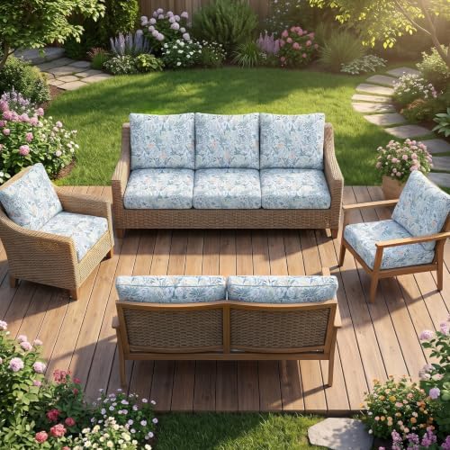 14Pcs Patio Cushion Covers Stretch Outdoor Furniture Protector Slipcovers